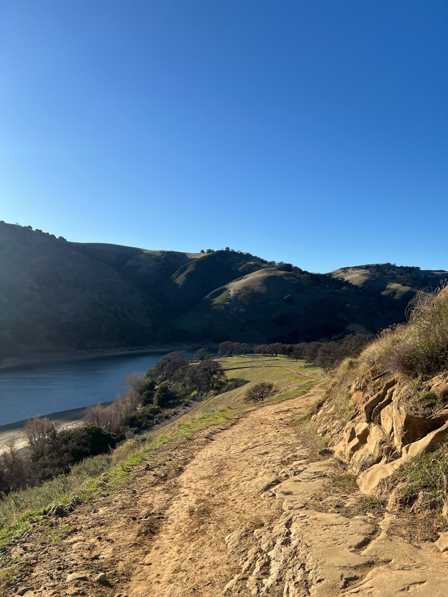 Lake Del Valle from the hills